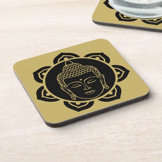 Buddha Wall Art Decor Chakra Dekor Getränkeuntersetzer (Linke Seite)