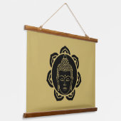Buddha Wall Art Decor Chakra Dekor Wandteppich Mit Holzrahmen (Gewinkelt)