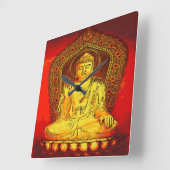 Buddha Wall Clock Quadratische Wanduhr (Winkel)