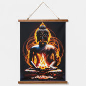 Buddha Wandteppich Mit Holzrahmen (Vorderseite)