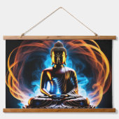 Buddha Wandteppich Mit Holzrahmen (Vorne)