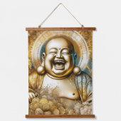 Buddha Wandteppich Mit Holzrahmen (Vorderseite)