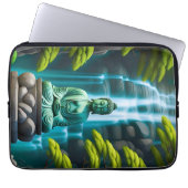Buddha Wasserfall Laptopschutzhülle (Vorderseite)