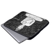 Buddha Wat Pho Temple Bangkok Thailand B&W Laptopschutzhülle (Vorne Knopf)