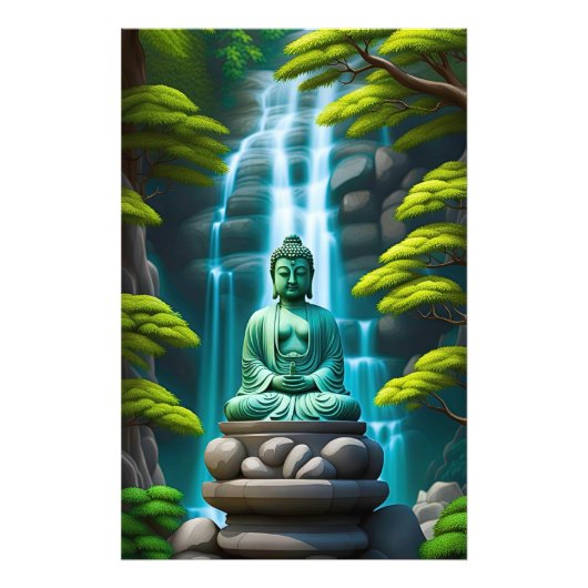 Buddha Waterfall Fotodruck (Vorne)