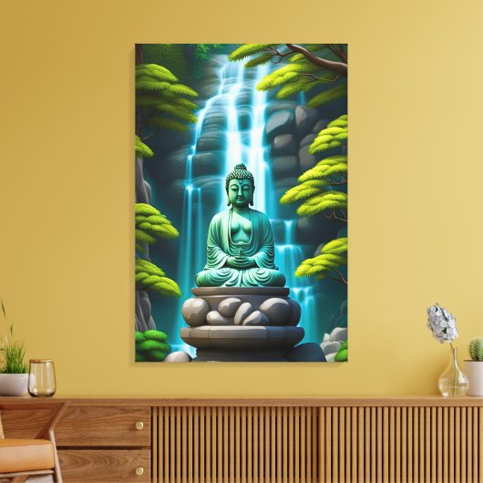 Buddha Waterfall Leinwanddruck (Insitu (Wohnzimmer))