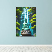 Buddha Waterfall Leinwanddruck (Insitu (Holzboden))