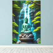 Buddha Waterfall Leinwanddruck (Insitu (Holzboden))