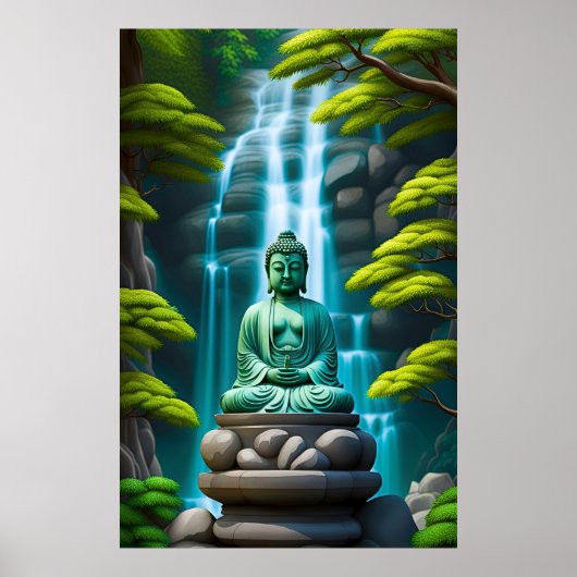 Buddha Waterfall Poster (Vorne)