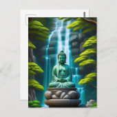 Buddha Waterfall Postkarte (Vorne/Hinten)