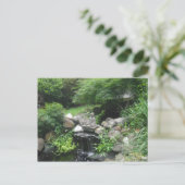 Buddha Waterfall Postkarte (Stehend Vorderseite)