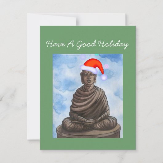 Buddha Weihnachten! Feiertagskarte (Vorderseite)