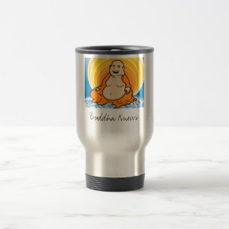 Buddha weiß reisebecher