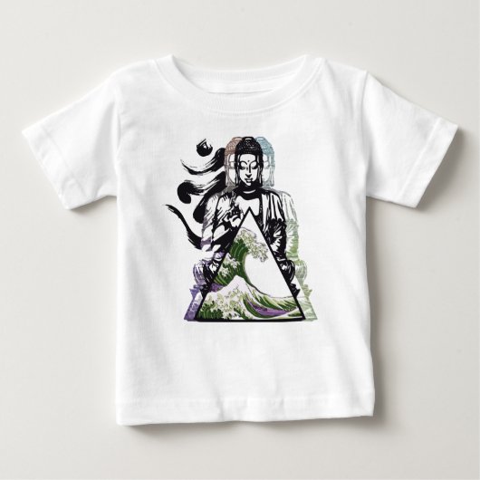 Buddha-Welle 2 Baby T-shirt (Vorderseite)