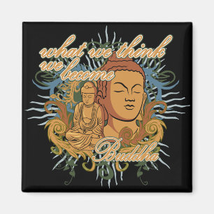 Buddha werden Zitat Magnet