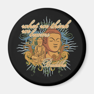 Buddha werden Zitat Magnet