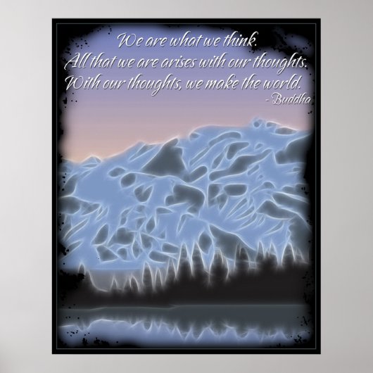 Buddha wir sind, was wir Poster denken (Vorne)