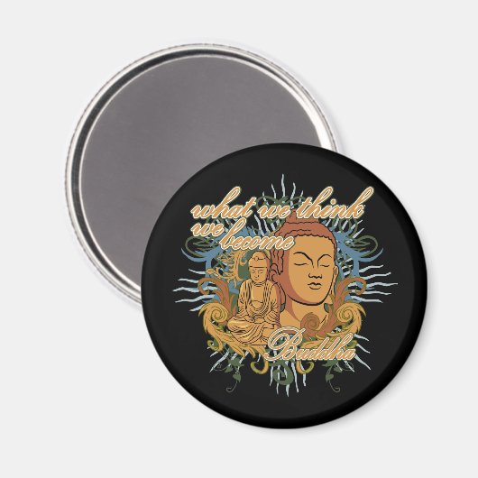 Buddha wird Zitat Magnet (Vorderseite/Rückseite)