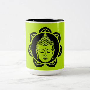 Buddha Wohnen und Leben Zweifarbige Tasse