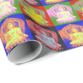 Buddha Wrapping Paper Geschenkpapier (Rolleneckpunkt)
