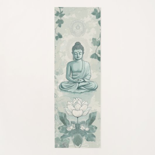Buddha Yoga Mat mit Inspirierend Mandala Patterns Yogamatte (Vorderseite)