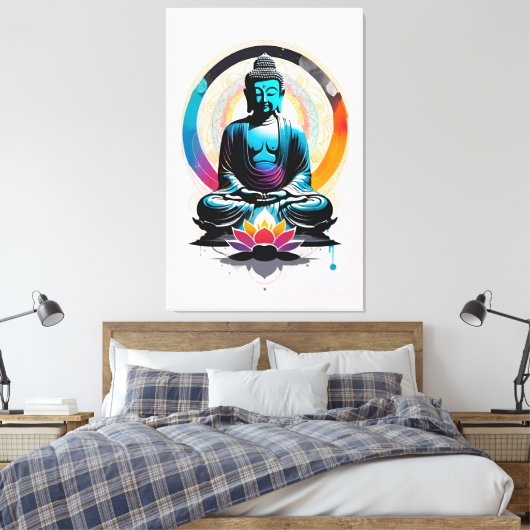 Buddha Zen Art Leinwanddruck (Insitu (Schlafzimmer))