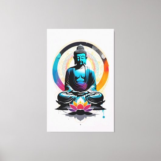 Buddha Zen Art Leinwanddruck (Vorderseite)