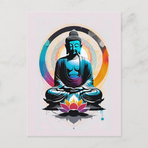 Buddha Zen Art Postkarte