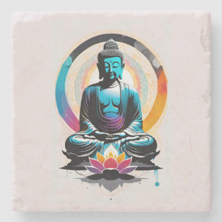 Buddha Zen Art Steinuntersetzer