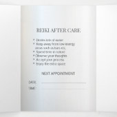 *~* Buddha Zen Foto Logo QR Trifold Broschüre (Innenseite Mitte)