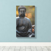 Buddha Zen Garden Peace Canvas Print Leinwanddruck (Insitu (Holzboden))
