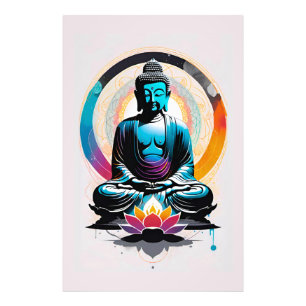 Buddha Zen Kunst  Fotodruck