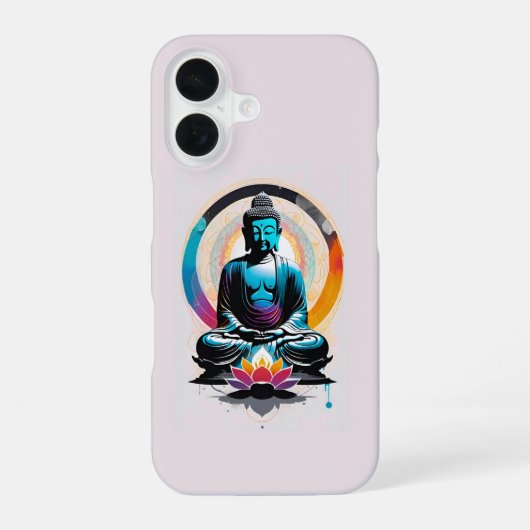 Buddha Zen Kunst iPhone 16 Hülle (Rückseite)