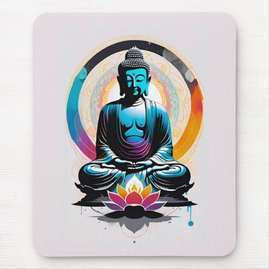 Buddha Zen Kunst Mousepad (Vorne)