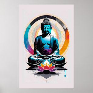 Buddha Zen Kunst Poster