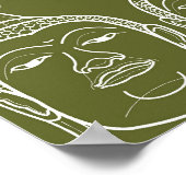 Buddha Zen Modernes Muster Custom Poster (Ecke)