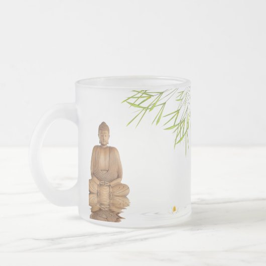 Buddha, Zen, Ruhe, Friedensheilung, Schönheit Mattglastasse (Links)