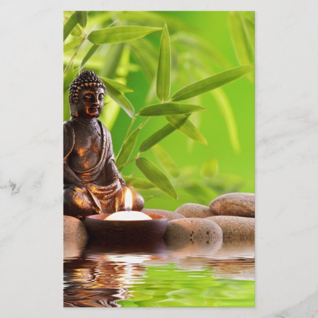 Buddha Zen Ruhe Garten (Vorderseite)