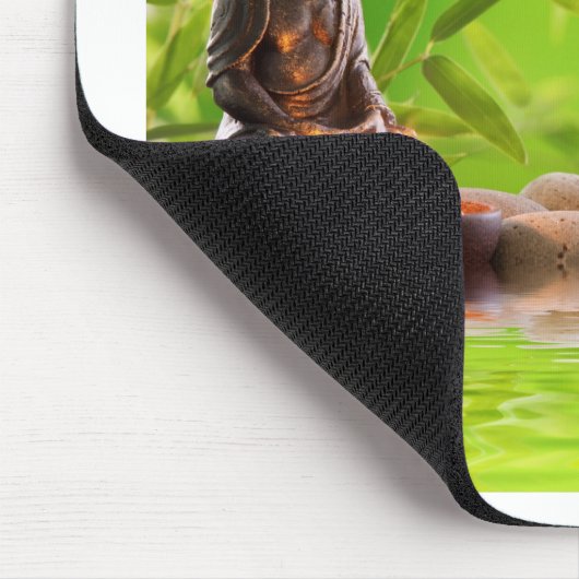 Buddha Zen Ruhe Garten Mousepad (Ecke)