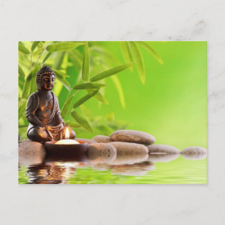 Buddha Zen Ruhe Garten Postkarte