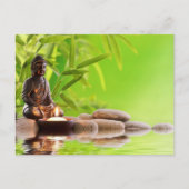 Buddha Zen Ruhe Garten Postkarte (Vorderseite)