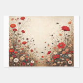 Buddha, Zen-Tempel und Blume - Geschenkpapier Set (Vorderseite 3)