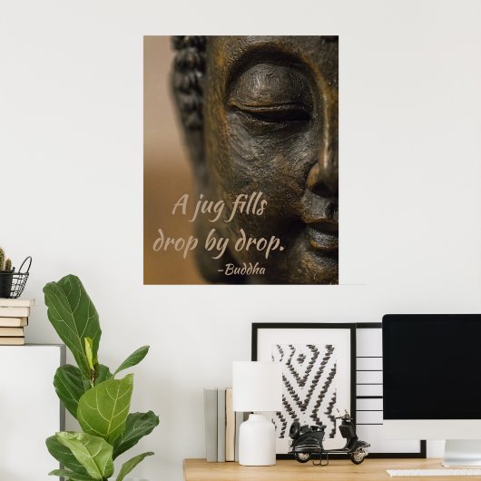 Buddha Zen Zitat Poster (Heimbüro)