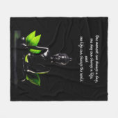 Buddha Zitat 2 Vlies-Decke Fleecedecke (Vorderseite (Horizontal))