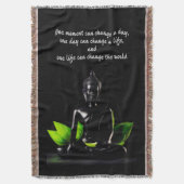 Buddha Zitat 2 werfen Decke (Vorderseite Vertikal)