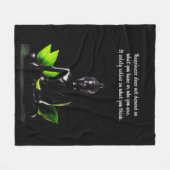Buddha Zitat 4 Fleece-Decke Fleecedecke (Vorderseite (Horizontal))