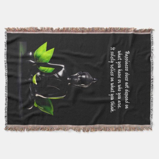 Buddha Zitat 4 werfen Decke (Vorderseite)