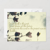 Buddha-Zitat aus der Vergangenheit Postkarte (Vorne/Hinten)