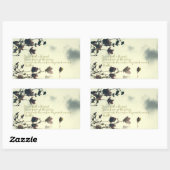 Buddha-Zitat aus der Vergangenheit Rechteckiger Aufkleber (Blatt)