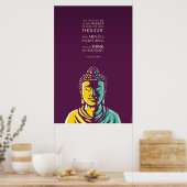 Buddha Zitat: Der Geist ist alles Poster (Küche)